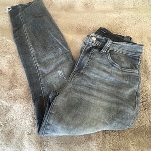 Lucky Brand Women's Bridgette Washed Gray Cropped Jeans